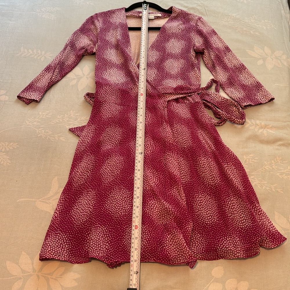 Diane Von Furstenberg Irina Chiffon Wrap Dress 6 - Picture 7 of 9